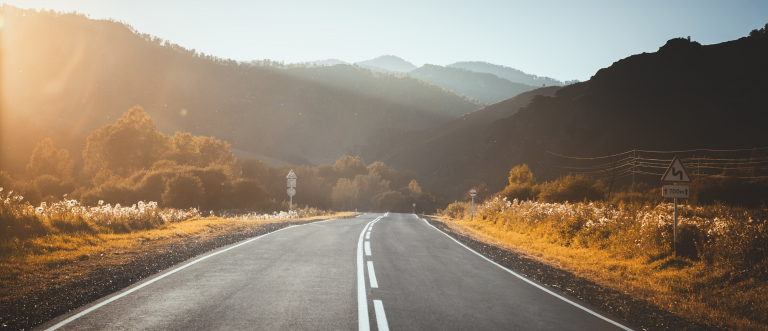 Road Nature Sunset